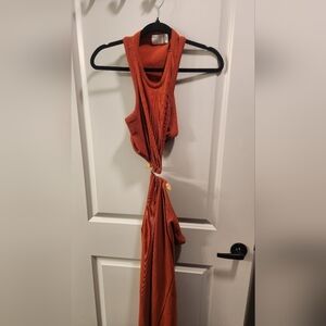 Rust Sleeveless Dress